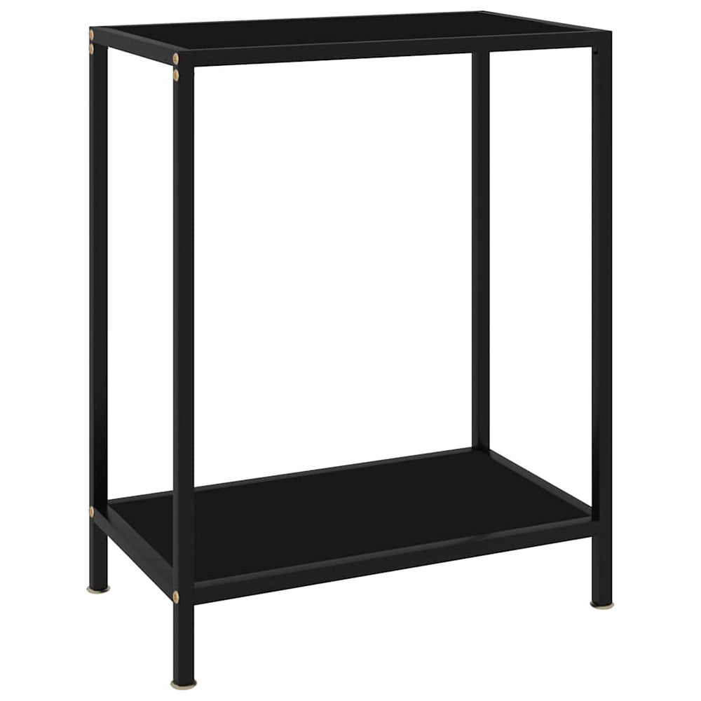 vidaXL Console Table Tempered Glass with Feet