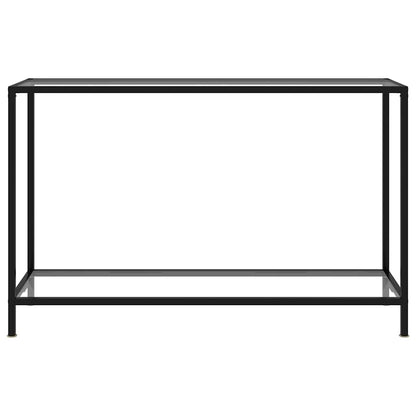 Console Table Tempered Glass with Feet Transparent 120 x 35 x 75 cm