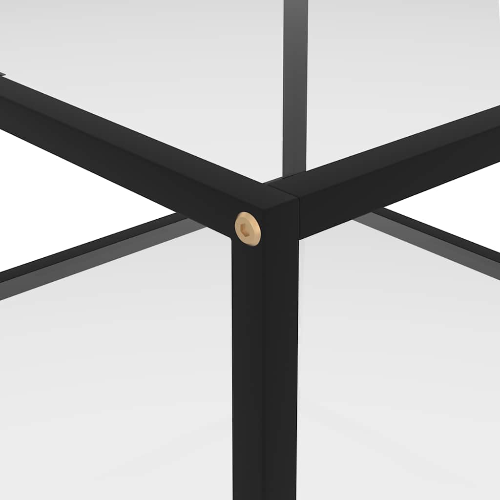 Coffee Table Tempered Glass Transparent 60 cm 60 cm