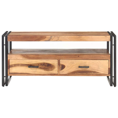 vidaXL Coffee Table 100x55x45cm Solid Acacia Wood 2