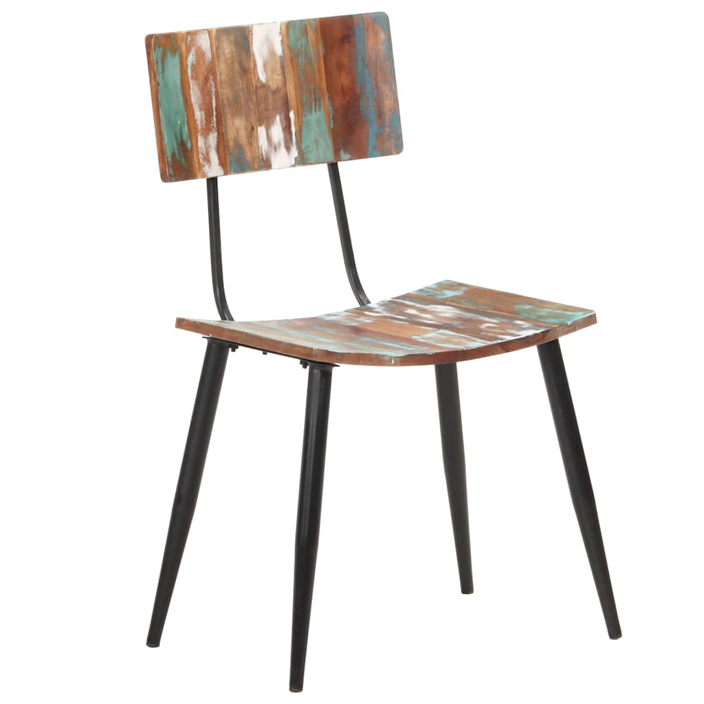 vidaXL Dining Chair | Set of 6 | Multicolours | Solid reclaimed wood, iron 2