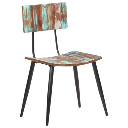 Dining Chairs Solid reclaimed wood 6