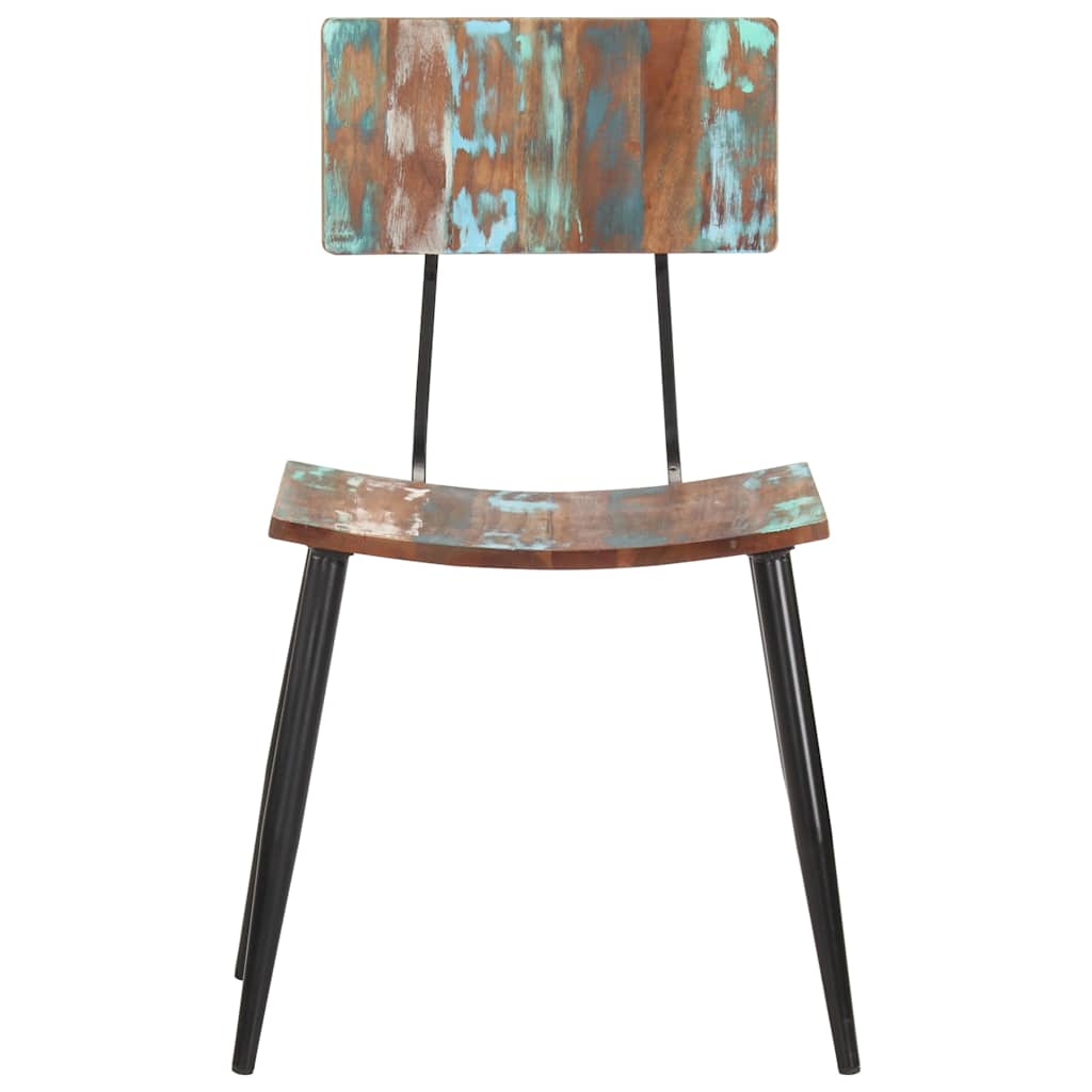 vidaXL Dining Chair | Set of 6 | Multicolours | Solid reclaimed wood, iron 3
