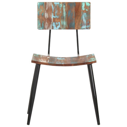 vidaXL Dining Chair | Set of 6 | Multicolours | Solid reclaimed wood, iron 3
