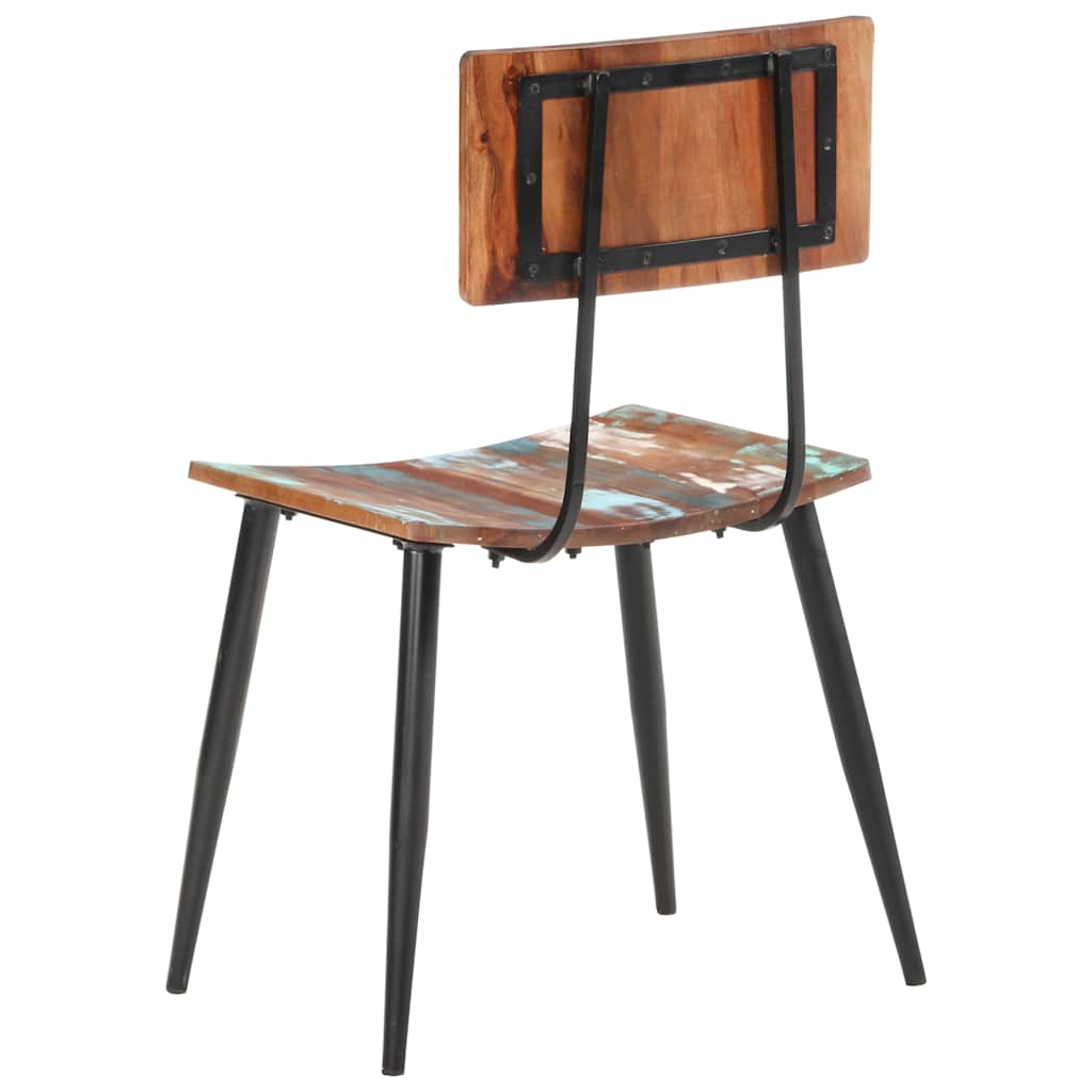 vidaXL Dining Chair | Set of 6 | Multicolours | Solid reclaimed wood, iron 5