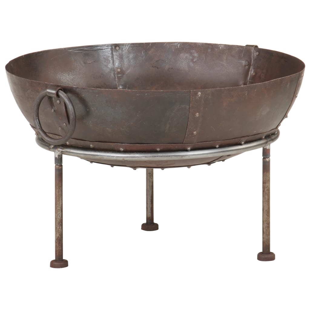 vidaXL Rustic Fire Pit Ø 60 cm Iron