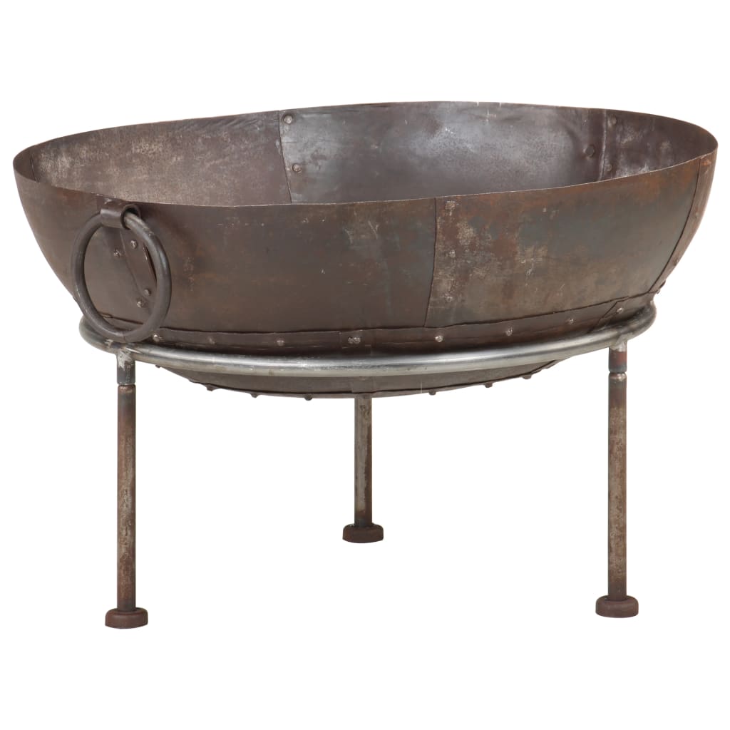 vidaXL Rustic Fire Pit Ø 60 cm Iron