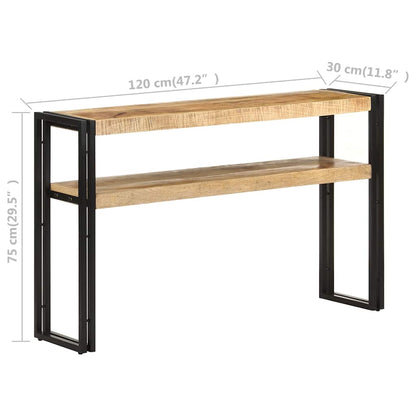 Console Table 90x30x75 cm 120 cm Rough mango wood