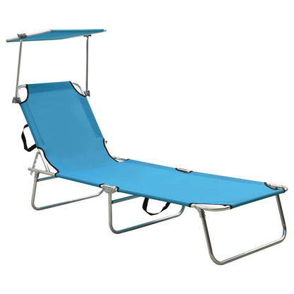 Sun Lounger Polyester Turquoise 1 pcs