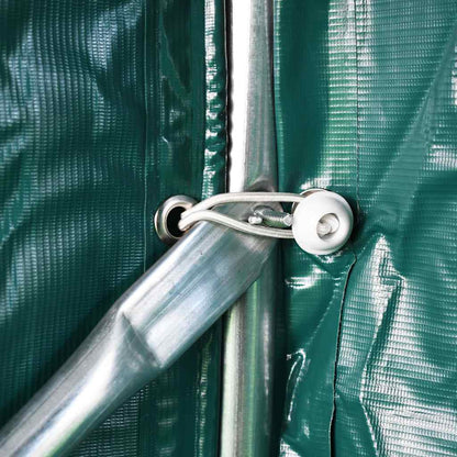 vidaXL Garage Tent | Dark green | Fabric (100% PVC), galvanised steel | 1.6x2.4m 6