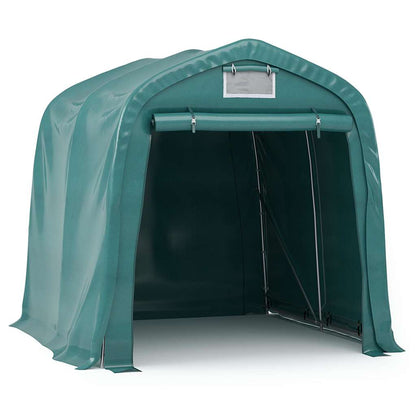 vidaXL Garage Tent PVC 2.4x2.4 m Green 2