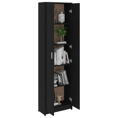 vidaXL Hallway Furniture Set Black Engineered Wood