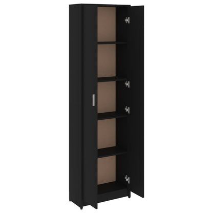 vidaXL Hallway Furniture Set Black Engineered Wood