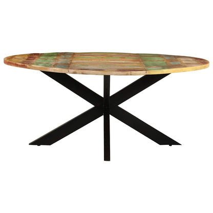 Dining Table Ø 175 x 75 cm Solid reclaimed wood