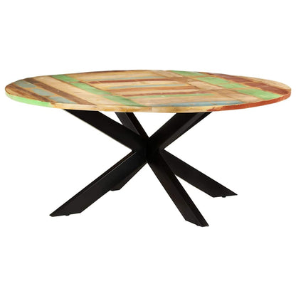 Dining Table Ø 175 x 75 cm Solid reclaimed wood