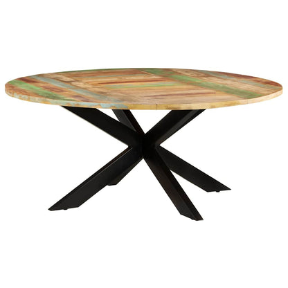 Dining Table Ø 175 x 75 cm Solid reclaimed wood