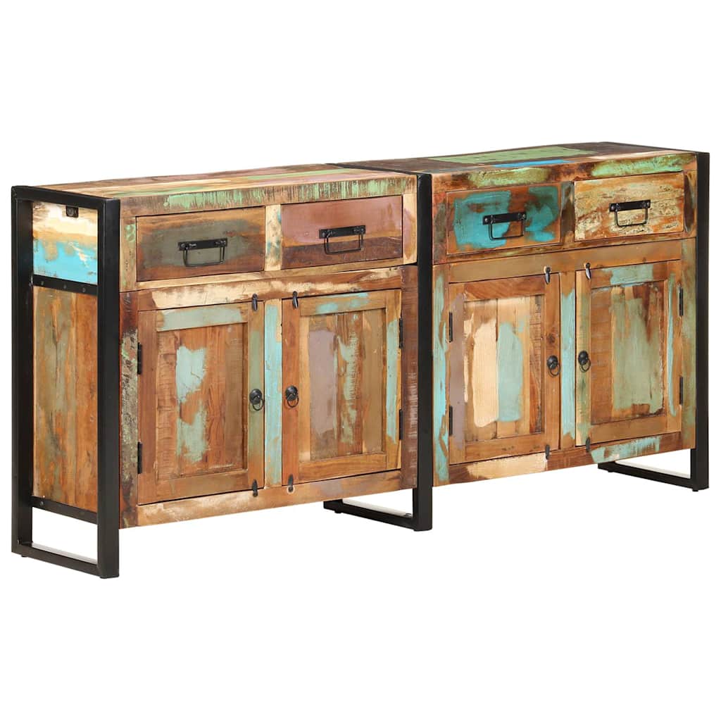 321697 vidaXL Sideboard 172x35x80 cm Solid Reclaimed Wood 1