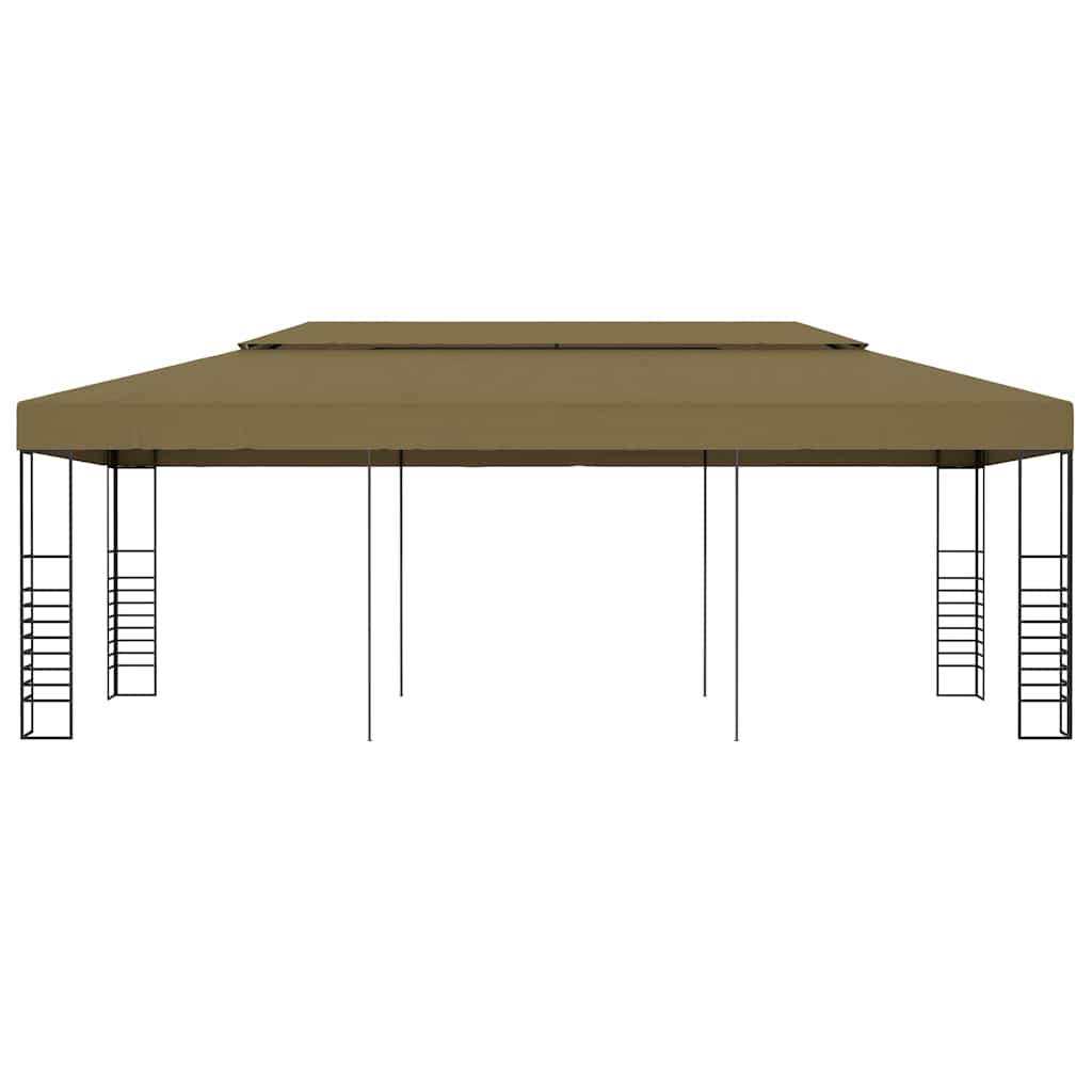 vidaXL Garden Gazebo 6x3x2,7 m Taupe 180 g/m² 2