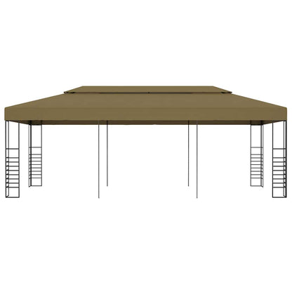 vidaXL Garden Gazebo 6x3x2,7 m Taupe 180 g/m² 2