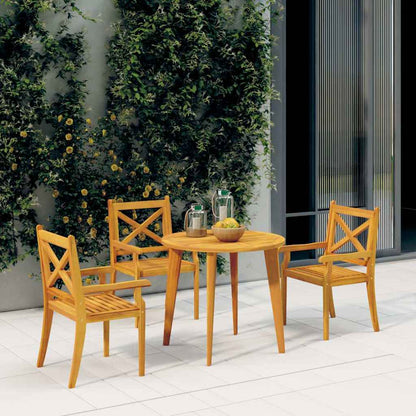 Outdoor Dining Chairs Solid Wood Acacia 3
