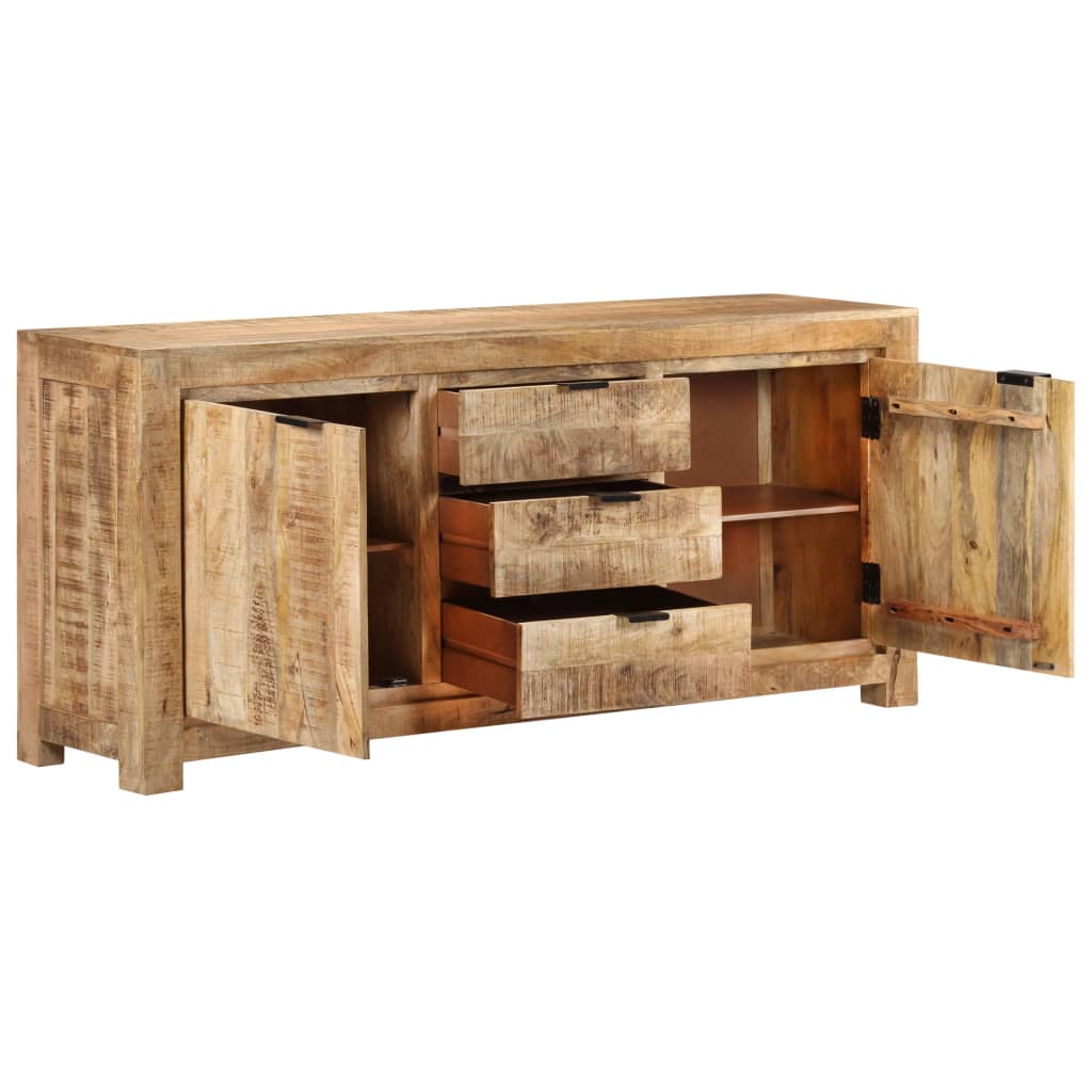 vidaXL Sideboard 175x40x75 cm Rough Mango Wood