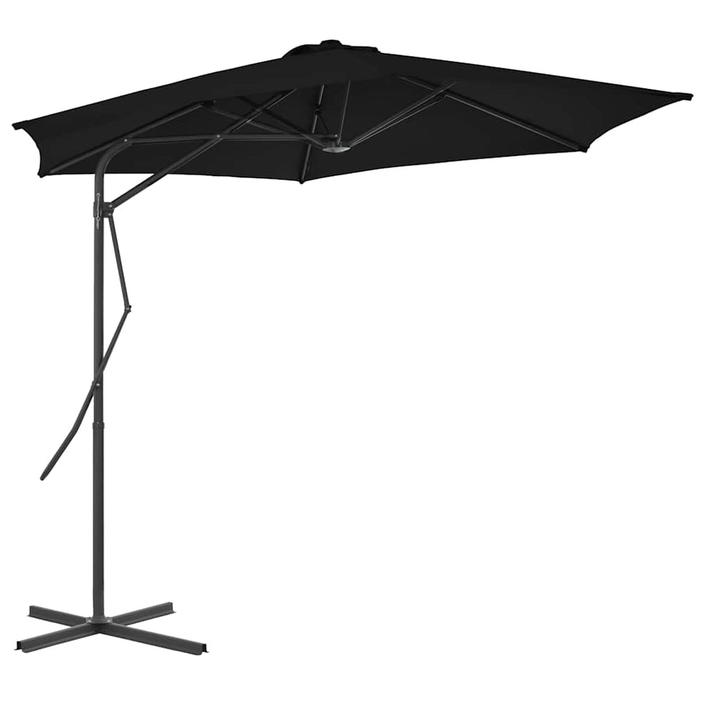 vidaXL Outdoor Parasol with Steel Pole 300 cm