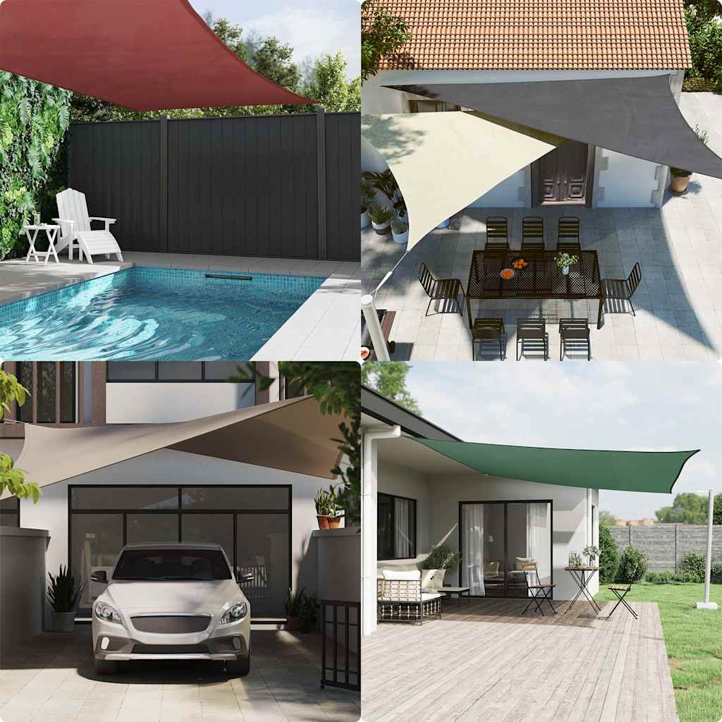 Sunshade Sail Oxford Fabric Square 5x5 m Anthracite