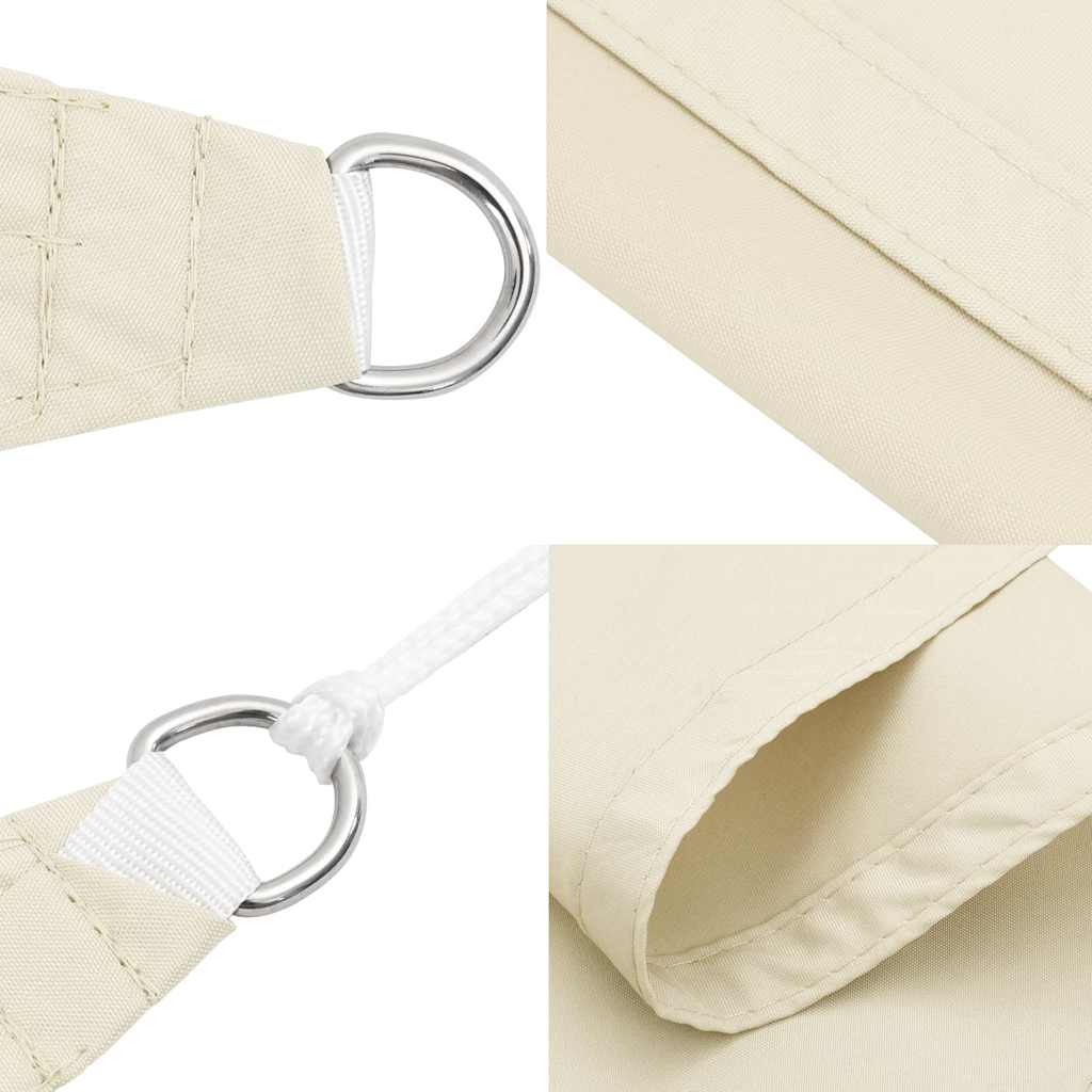Sunshade Sail Oxford Fabric Square 7x7 m Cream