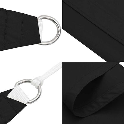 Sunshade Sail Oxford Fabric Rectangular 5x8 m Black