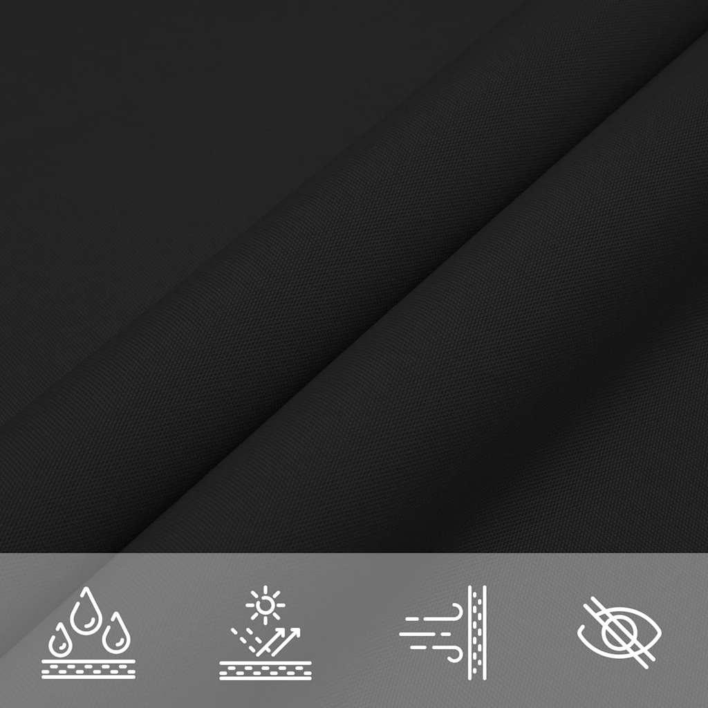 Sunshade Sail Oxford Fabric Rectangular 5x8 m Black