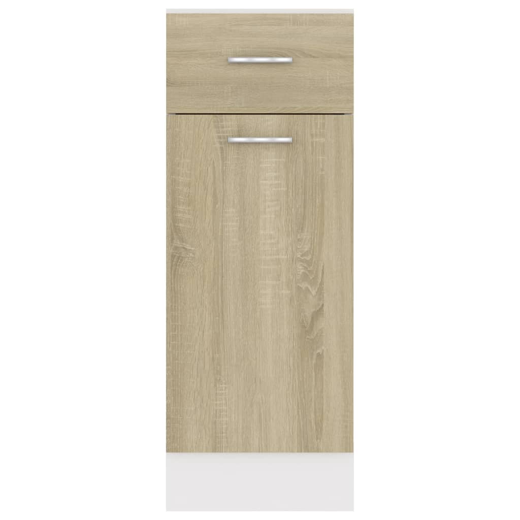 vidaXL Drawer Bottom Cabinet Sonoma Oak 30x46x81.5 cm Engineered Wood