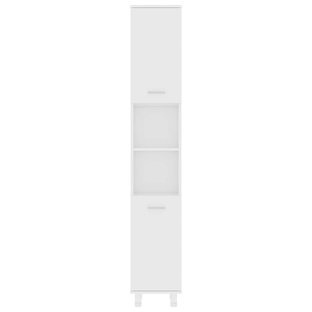 Bathroom Cabinet 30x30x179 cm Engineered Wood White