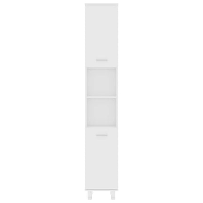Bathroom Cabinet 30x30x179 cm Engineered Wood White