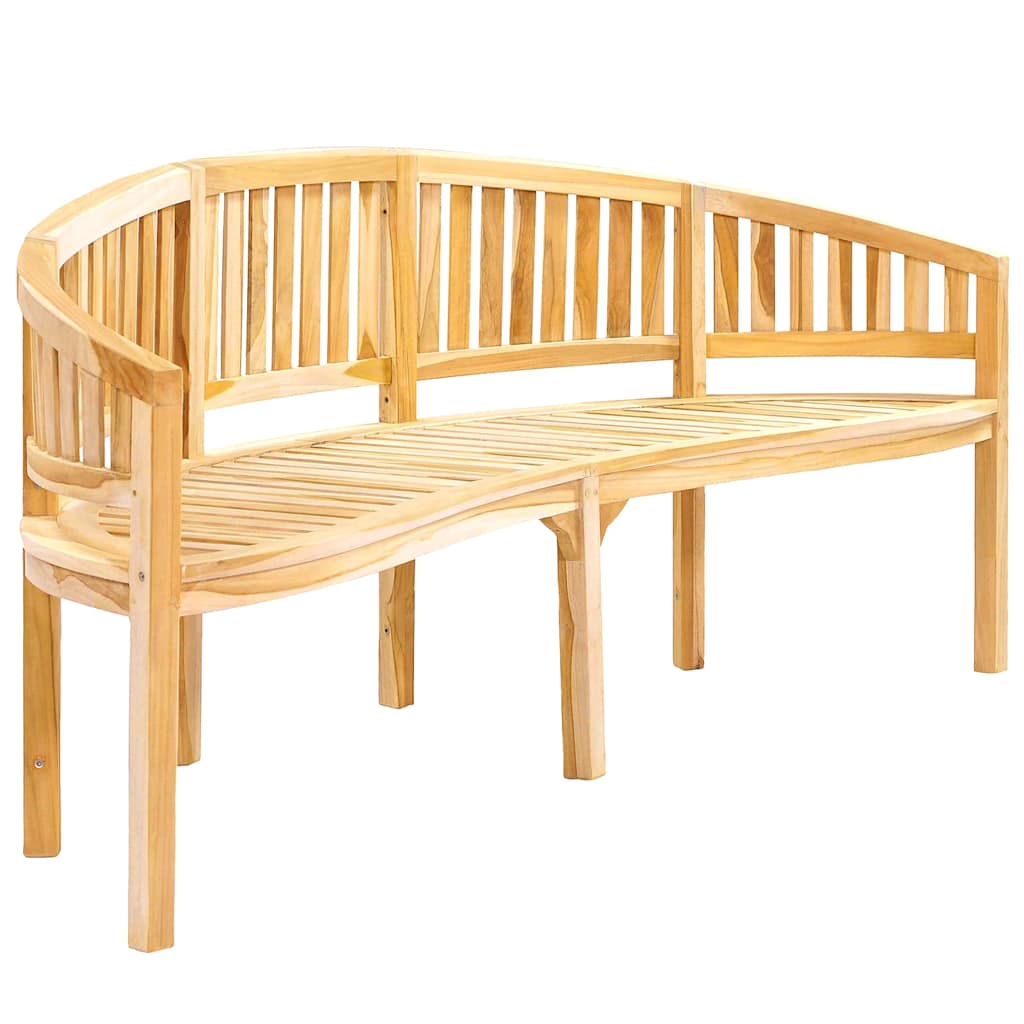 Banana Bench Solid Teak Wood 200 cm