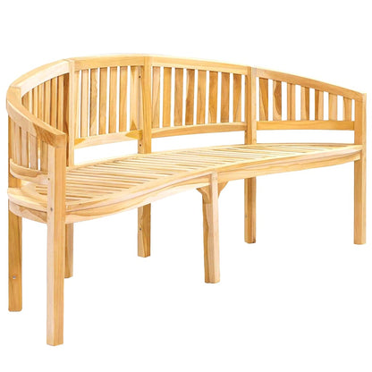 Banana Bench Solid Teak Wood 200 cm