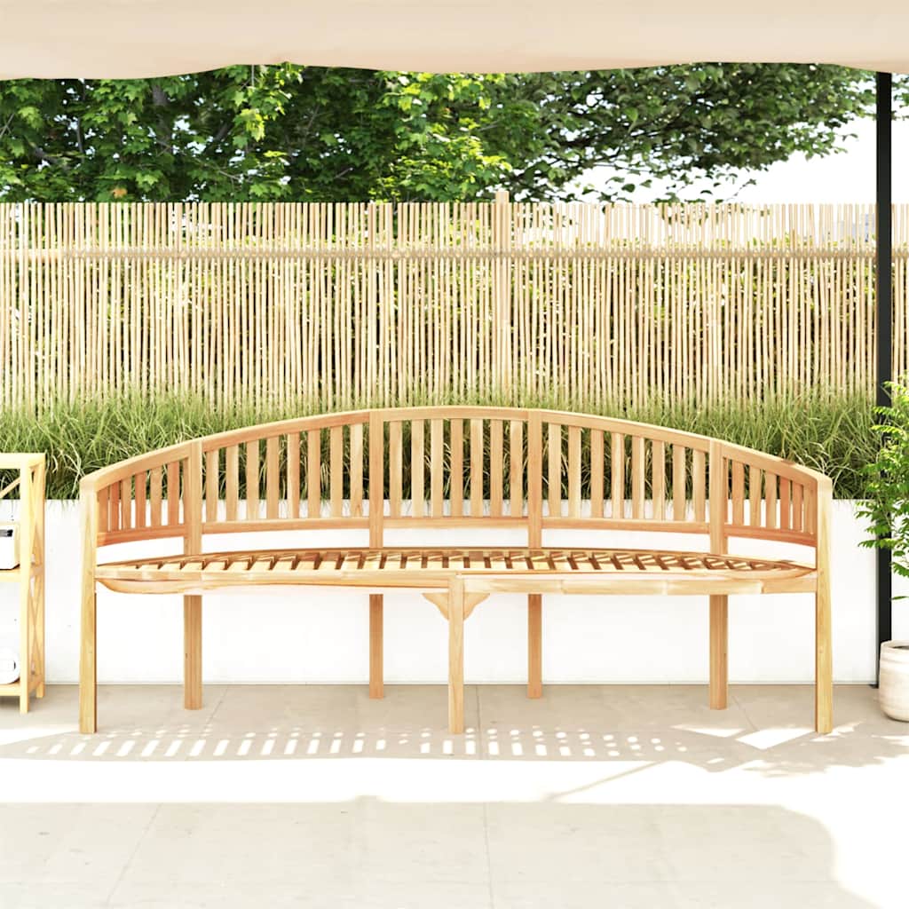 Banana Bench Solid Teak Wood 200 cm