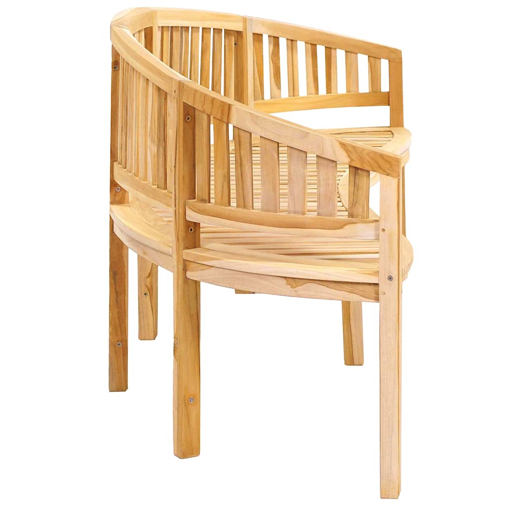Banana Bench Solid Teak Wood 200 cm