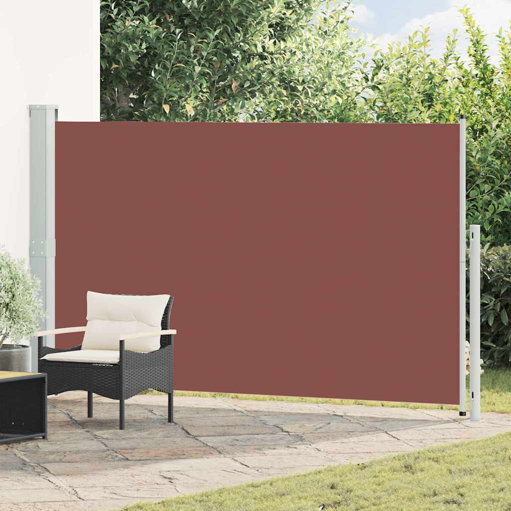 Patio Retractable Side Awning 180x314 cm Drop 300 cm Brown