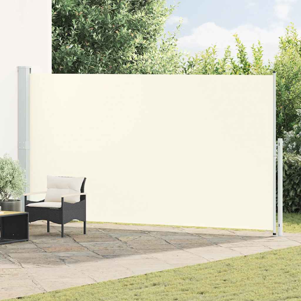 Patio Retractable Side Awning 200x514 cm Drop 500 cm Cream