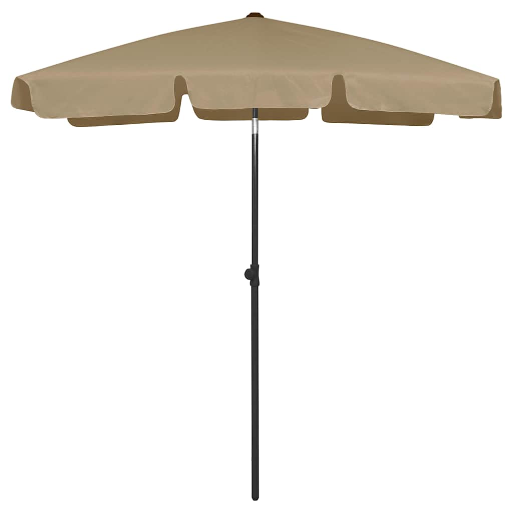 Beach Parasol Taupe 180 cm 120 cm
