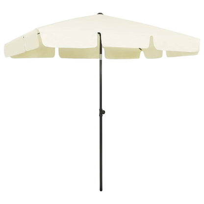 Beach Parasol Sand yellow 200 cm 125 cm