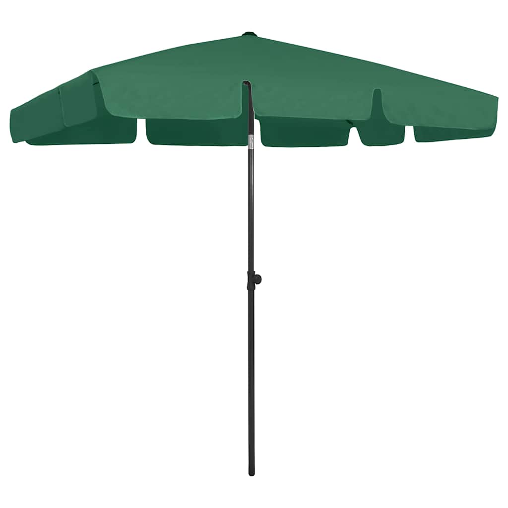 Beach Parasol Green 200 cm 125 cm