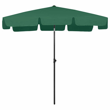Beach Parasol Green 200 cm 125 cm