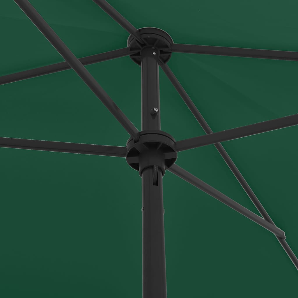 Beach Parasol Green 200 cm 125 cm