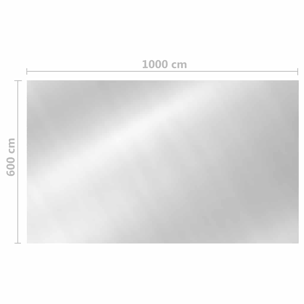 Pool Cover Silver PE 1000 x 600 cm