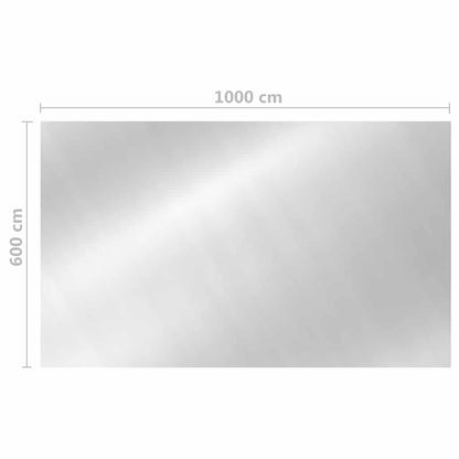 Pool Cover Silver PE 1000 x 600 cm