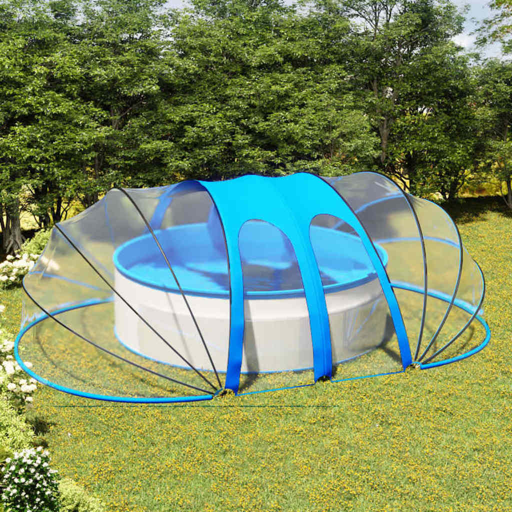 vidaXL Pool Dome Oval 620x410x210 cm 1