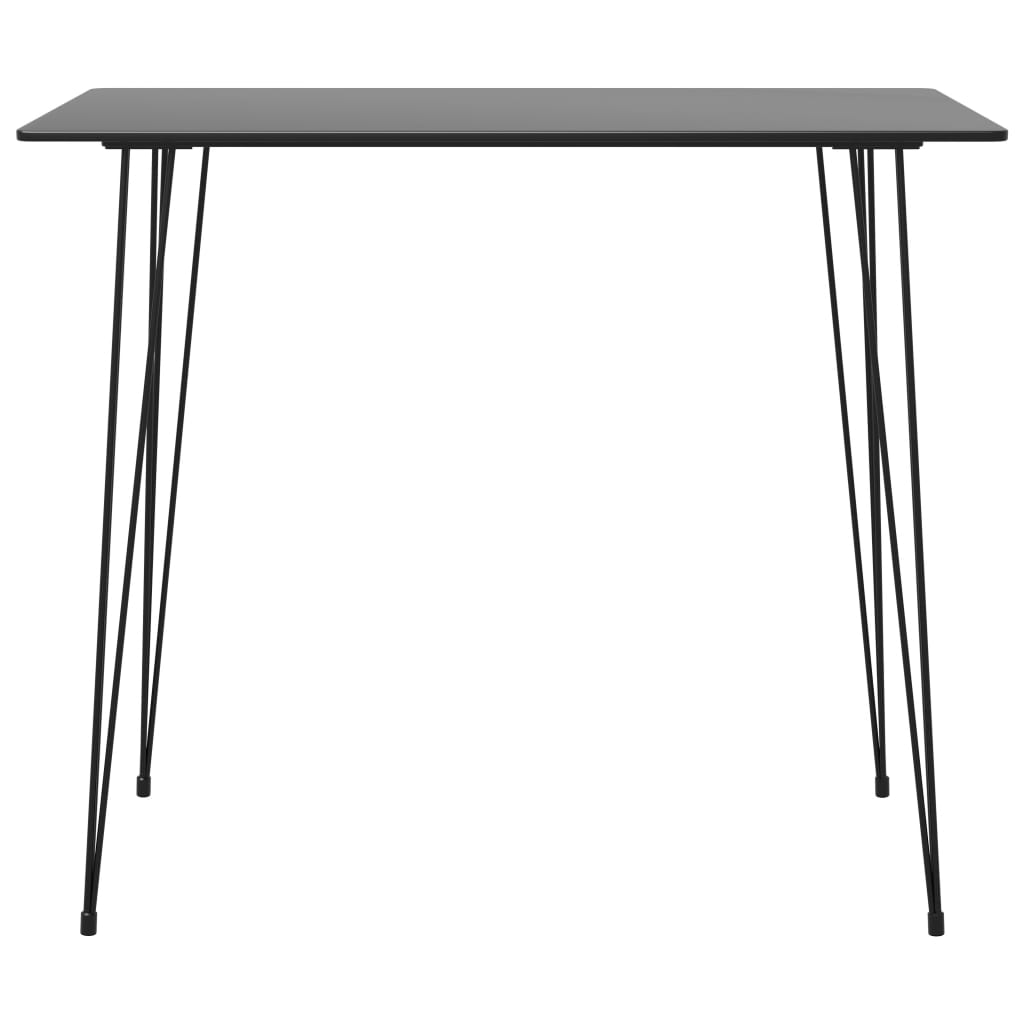 vidaXL 7 Piece Bar Set Black 3