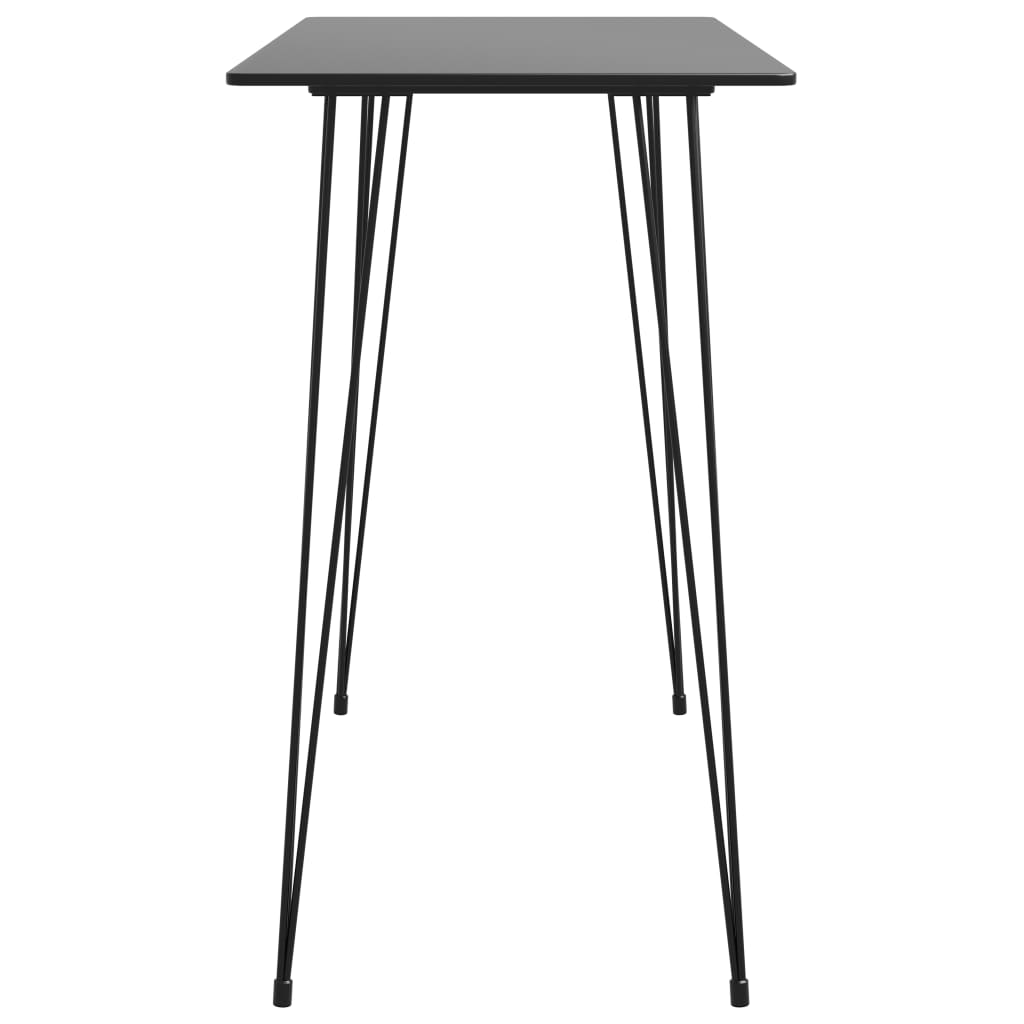 vidaXL 7 Piece Bar Set Black 4