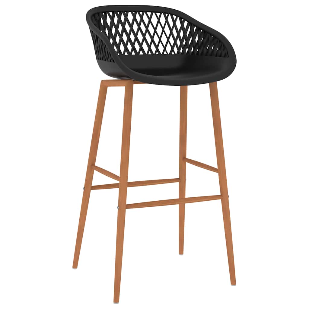 vidaXL 7 Piece Bar Set Black 5